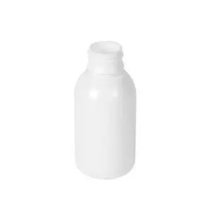 Botella redonda 125 ml. blanca R28