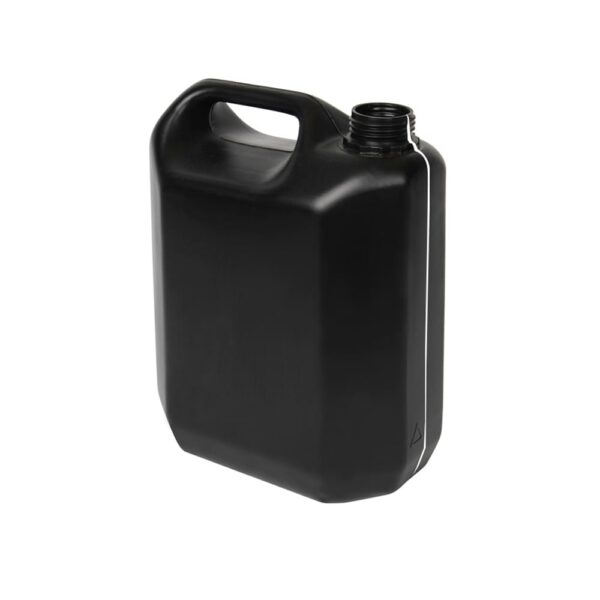 Bidón de plástico CLS de 5 litros en color negro homologado ADR R45 para líquidos