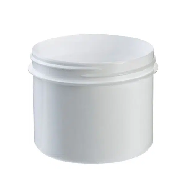 Tarro 300 ml. blanco R89 sin precinto USO ALIMENTARIO