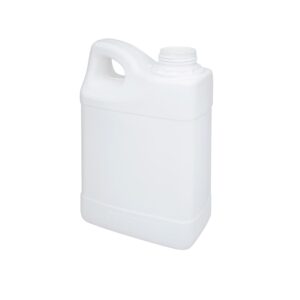 Bidón de plástico de 2 litros en color blanco homologado ADR R45 para líquidos