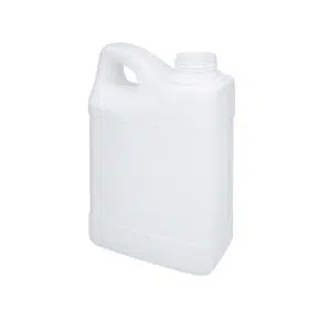 Bidón de plástico de 2 litros en color blanco homologado ADR R45 para líquidos