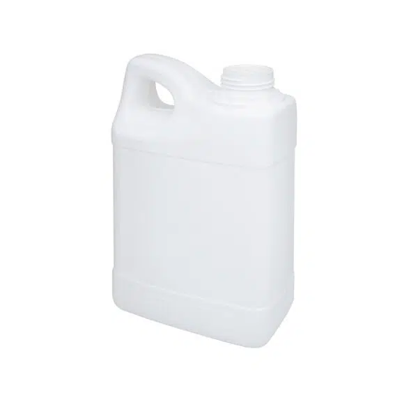 Bidón de plástico de 2 litros en color blanco homologado ADR R45 para líquidos