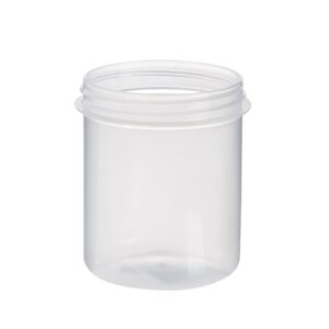 Tarro de plástico de 150 ml en color natural con rosca R63 sin precinto