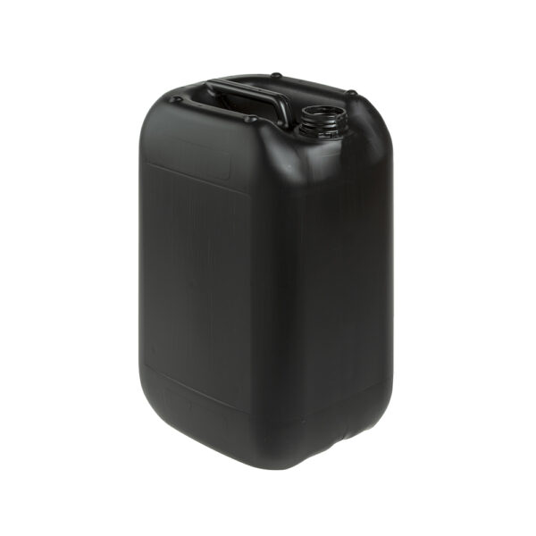 Envase 25 litros apilable NORM negro homologado ADR R60