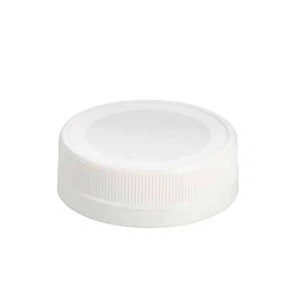 White lid with disc for 150 ml jar. R63 with seal