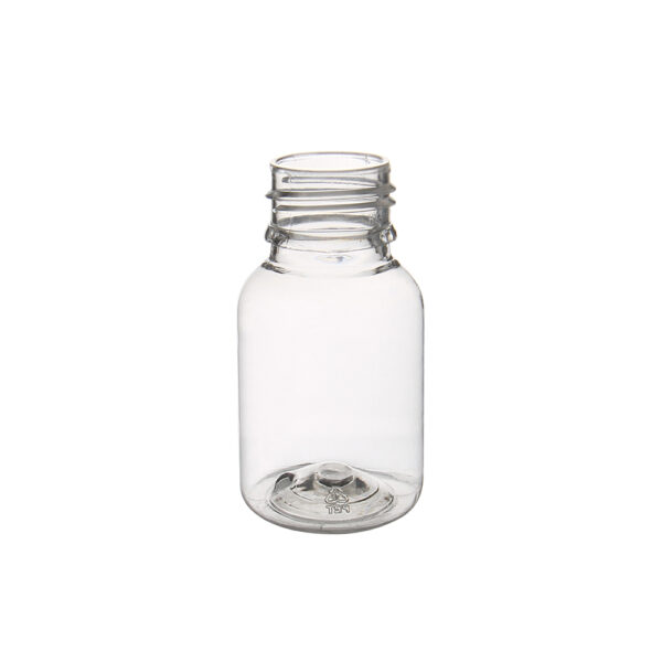 Botella PET de 60ml transparente natural R28
