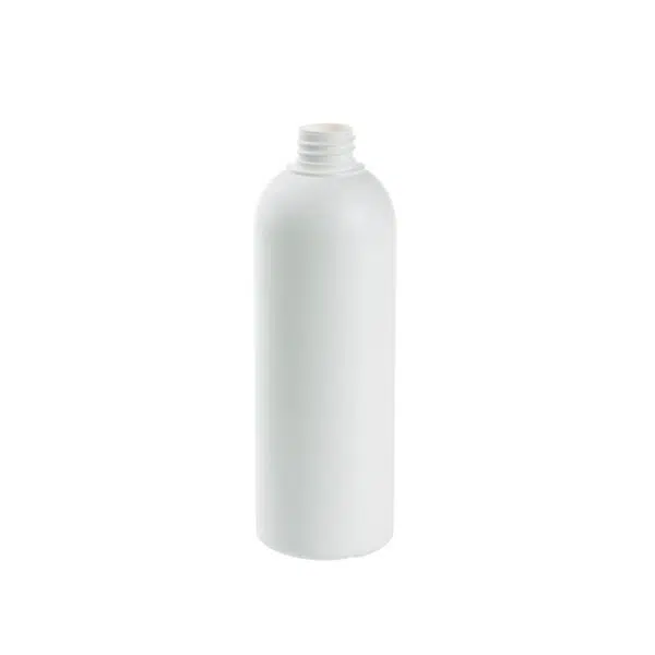 Round bottle 500 ml. white NECK 28/410