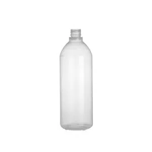 Botella redonda PP 1 litro transparente R28