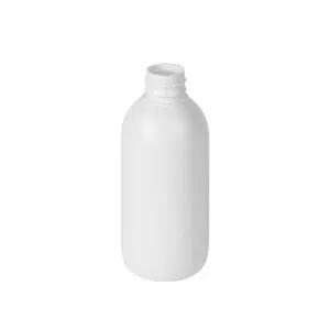 Botella redonda 250 ml. blanca R28