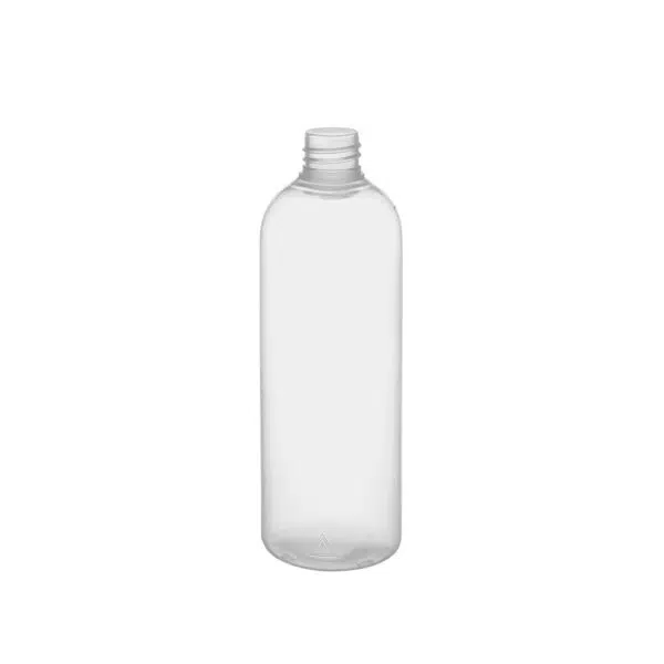 Botella redonda PP 500 ml. transparente R28