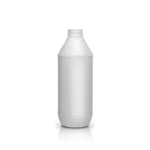 Botella redonda 1 litro blanca R38