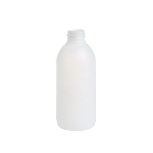 Botella redonda 250 ml. natural CUELLO 28/410