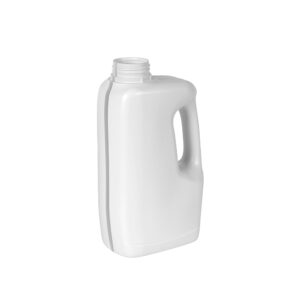 Botella plana 1 litro blanca con asa y visor R42