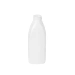 Botella rectangular 250 ml. natural 28/410