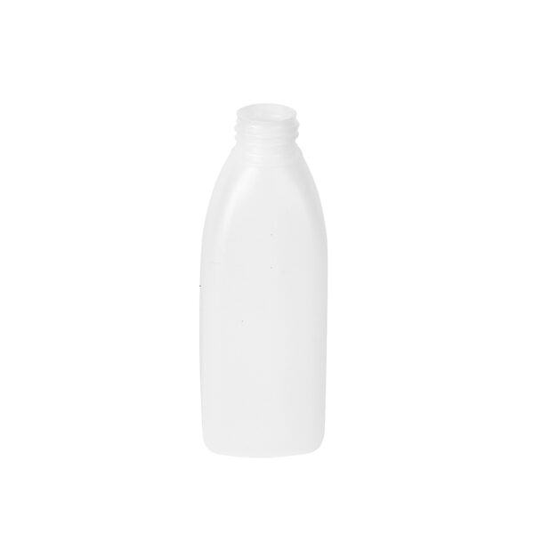 Botella rectangular 250 ml. natural 28/410