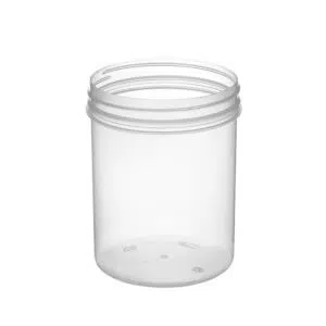 Tarro de plástico de 1 litro en color natural con cierre R110