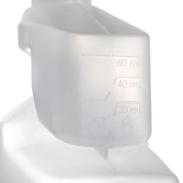 Botella dosificadora 1 litro blanca visor R33 Dos 60ml - Imagen 2