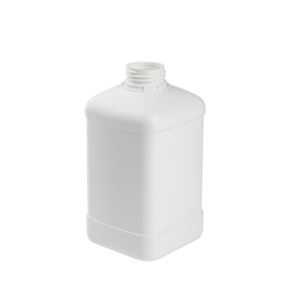 Botella cuadrada 1,3 litros blanca R42