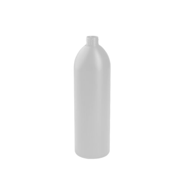 Botella redonda 1 litro BULLET natural 28/410