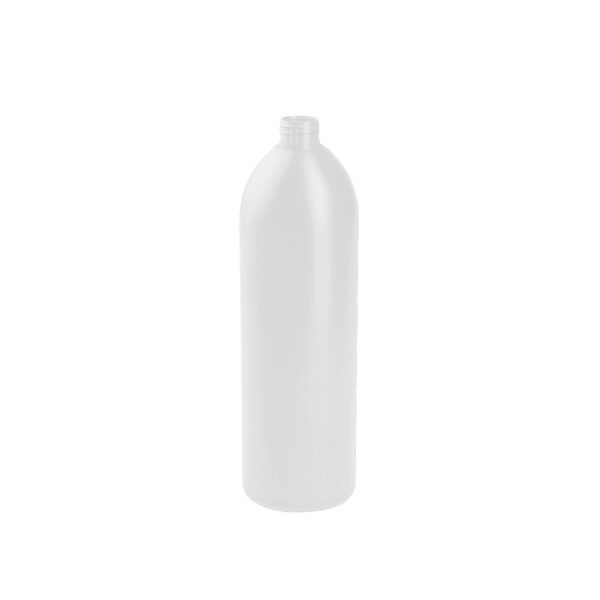 Botella redonda 1 litro BULLET blanca 28/410