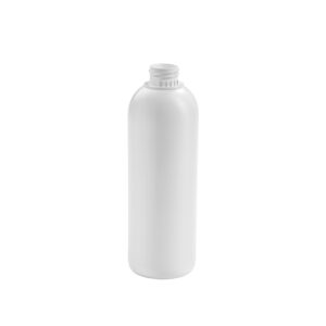 Botella redonda 500 ml. blanca R28 CUELLO LOCK