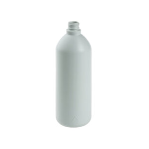 Round bottle ECO-PCR 1 litre white R28