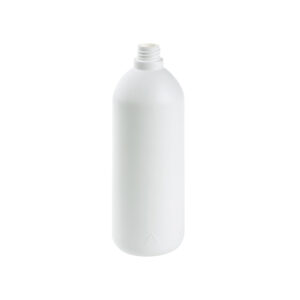 Botella redonda 1 litro blanca CUELLO 28/410